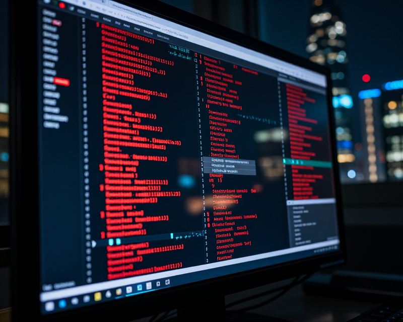 Digital Security Breach Concept