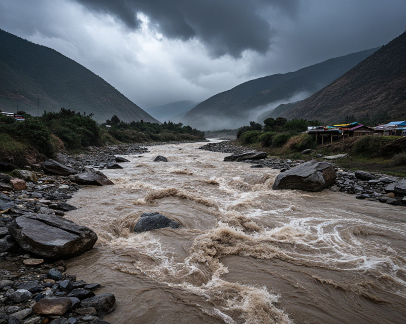 Nepal Flood Landscape