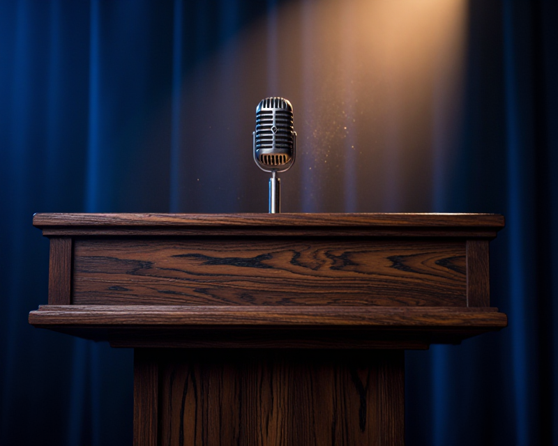 Presidential Podium Atmosphere