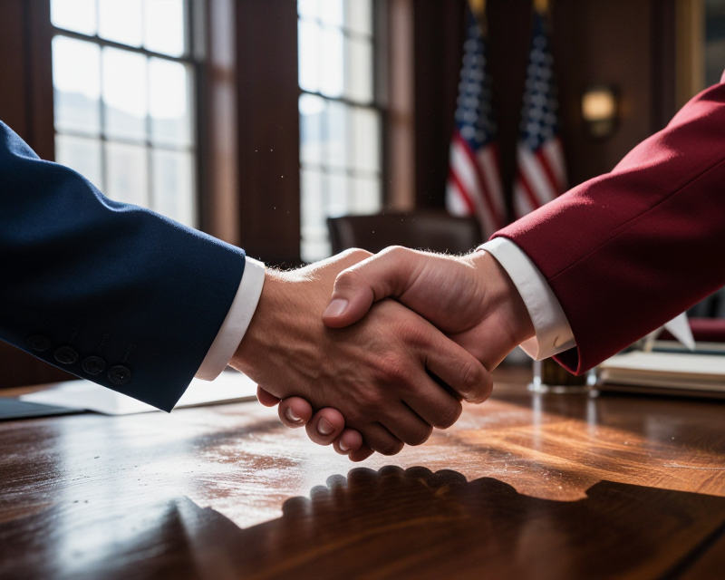 Bipartisan Cooperation Symbolism