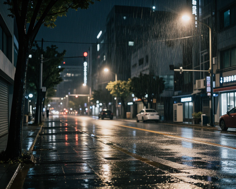 Heavy Rain in Seoul