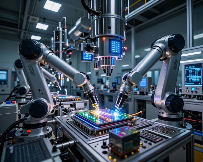 Futuristic Semiconductor Manufacturing Facility