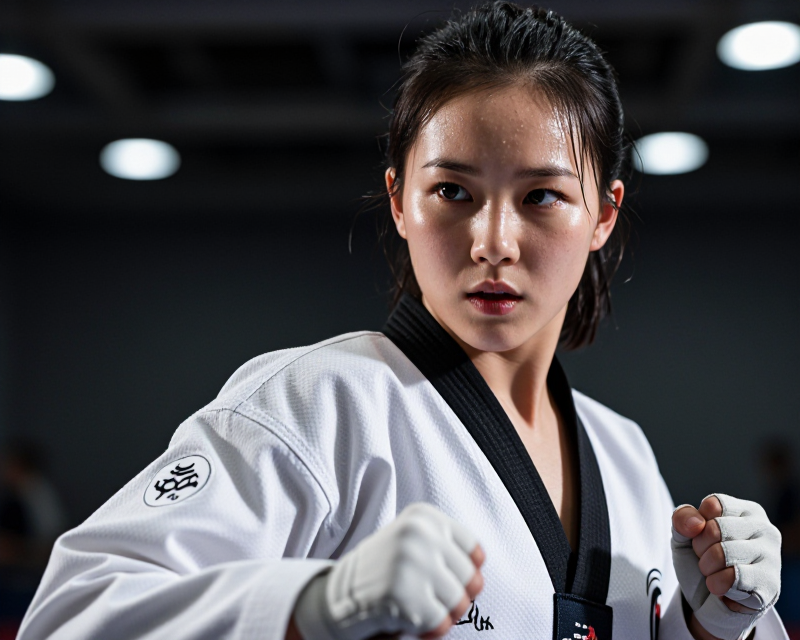 Taekwondo Victory Moment
