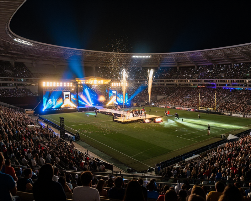 World Cup Halftime Show Atmosphere